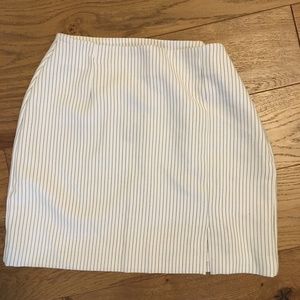 Dynamite pinstriped black and white mini skirt